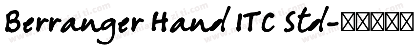 Berranger Hand ITC Std字体转换